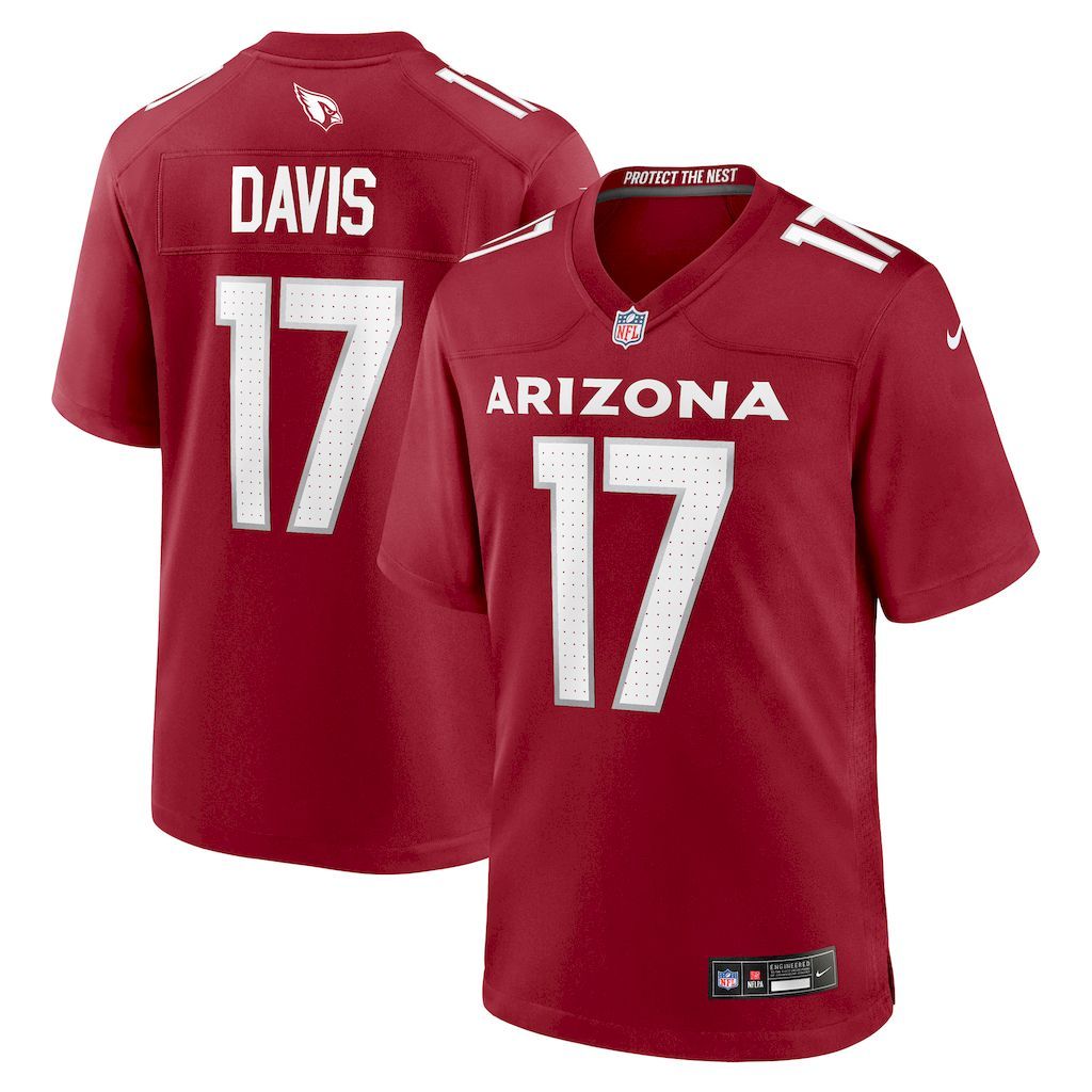 Mens Arizona Cardinals Kaden Davis Nike  Cardinal Team Game Jerse.jpg