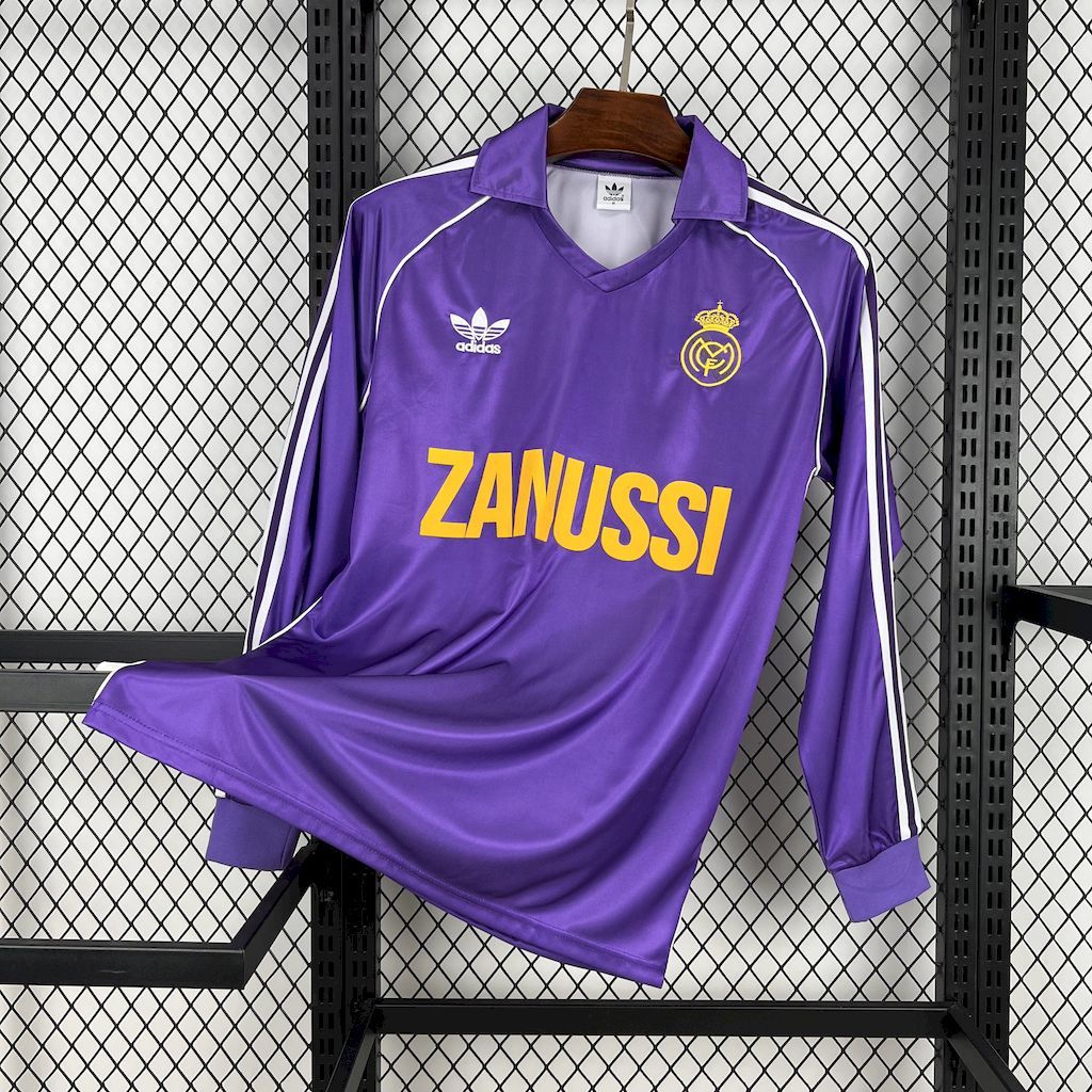 Real Madrid 1984/85 Third Long Sleeves Retro Jersey