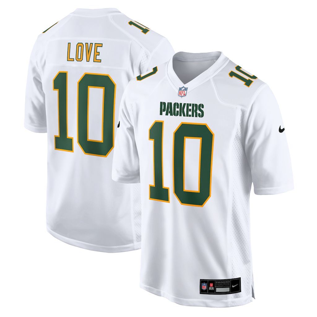 Mens Green Bay Packers Jordan Love Nike White Fashion Game Jersey.jpg