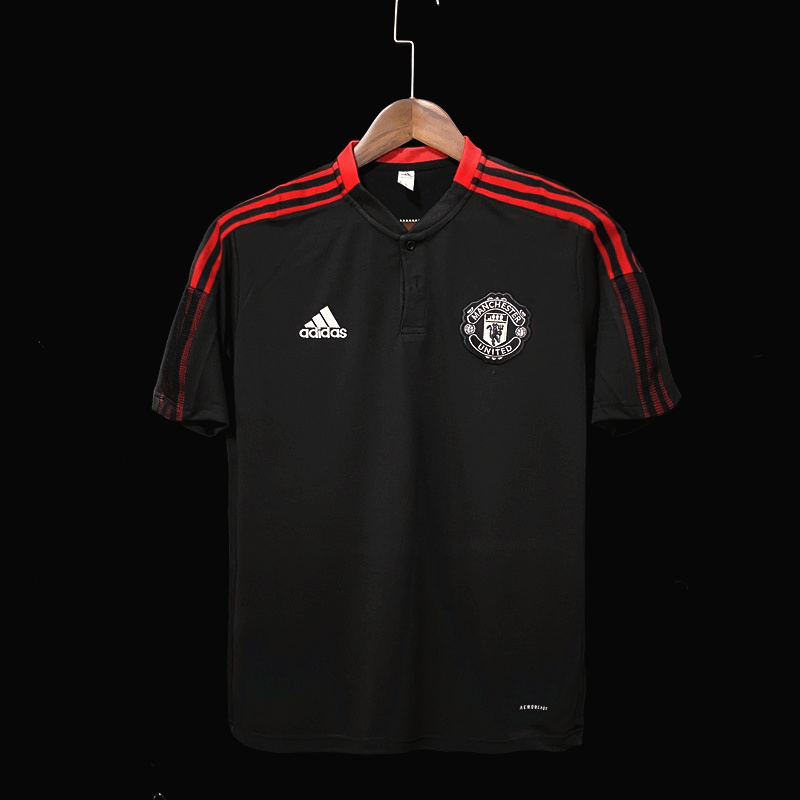 21/22 M-u pre-match training black POLO S-XXL