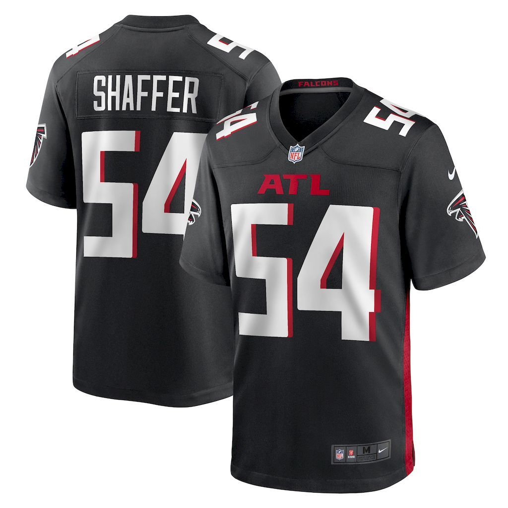 Mens Atlanta Falcons Justin Shaffer Nike  Black  Game Jersey.jpg