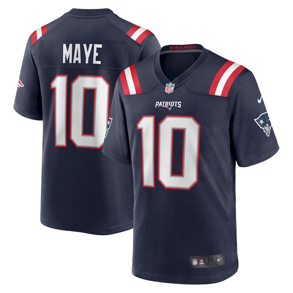 Mens New England Patriots Drake Maye Nike Navy 2024 NFL Draft Fir.jpg