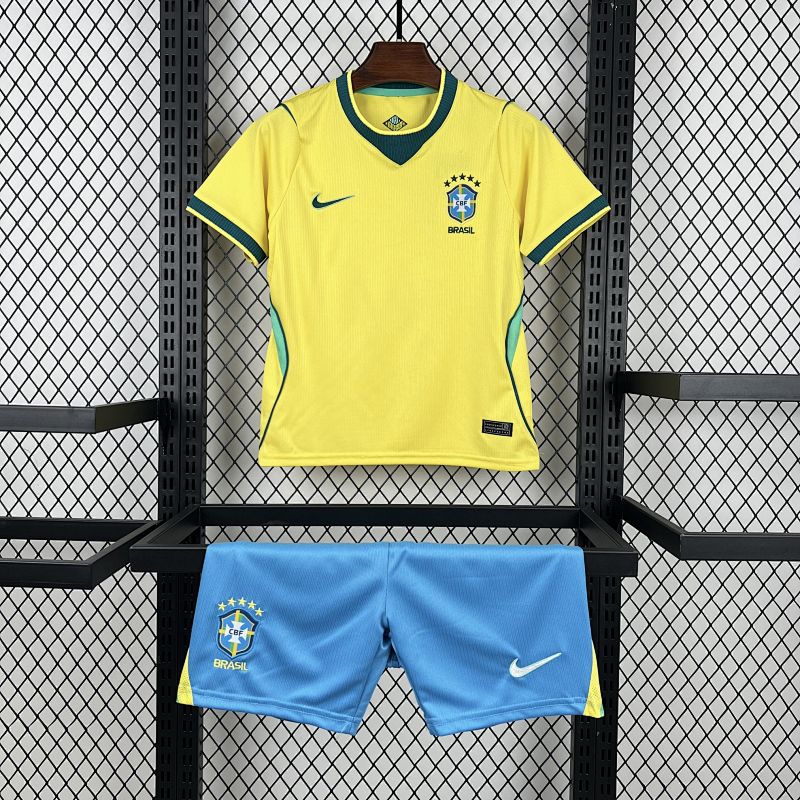Kids Brazil 2026 World Cup Home Kit