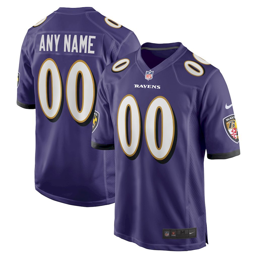 Mens Baltimore Ravens Nike Purple Custom Game Jersey.jpg