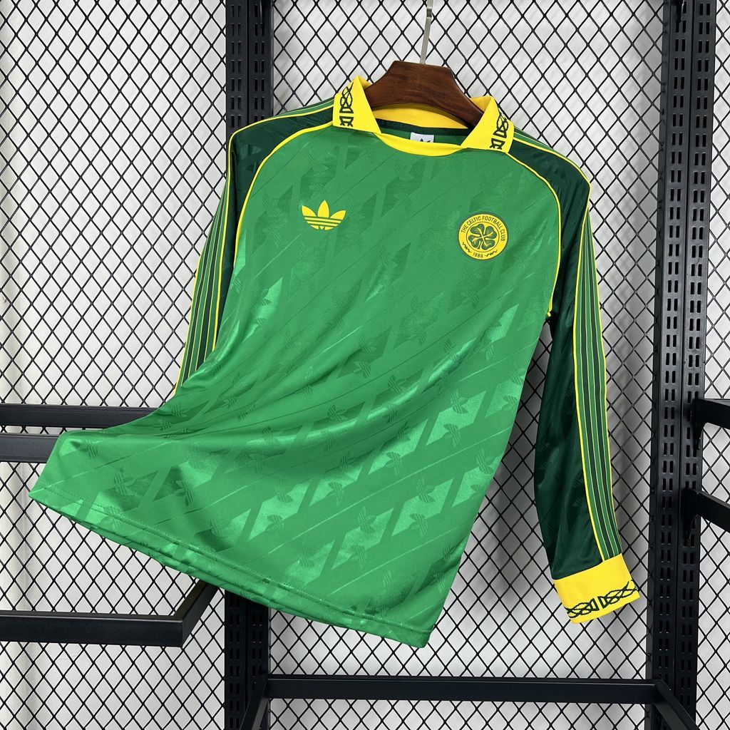 Celtic 2024/25 Special Edition Long Sleeves Retro Jersey S-XXL