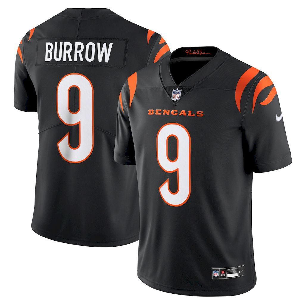 Mens Cincinnati Bengals Joe Burrow Nike Black  Vapor Untouchable.jpg