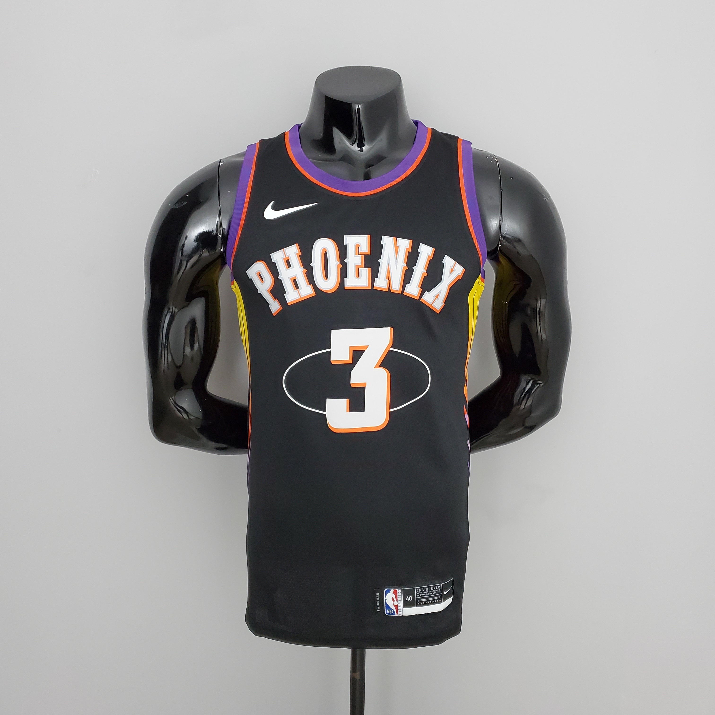 2022 Season Paul #3 Suns City Edition Black NBA Jersey S-XXL