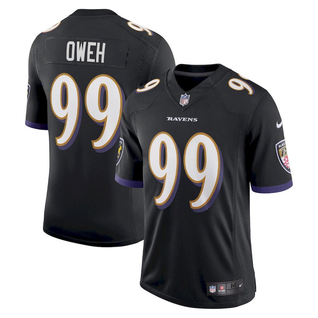 Mens Baltimore Ravens Odafe Oweh Nike Black Vapor Limited Jersey.jpg