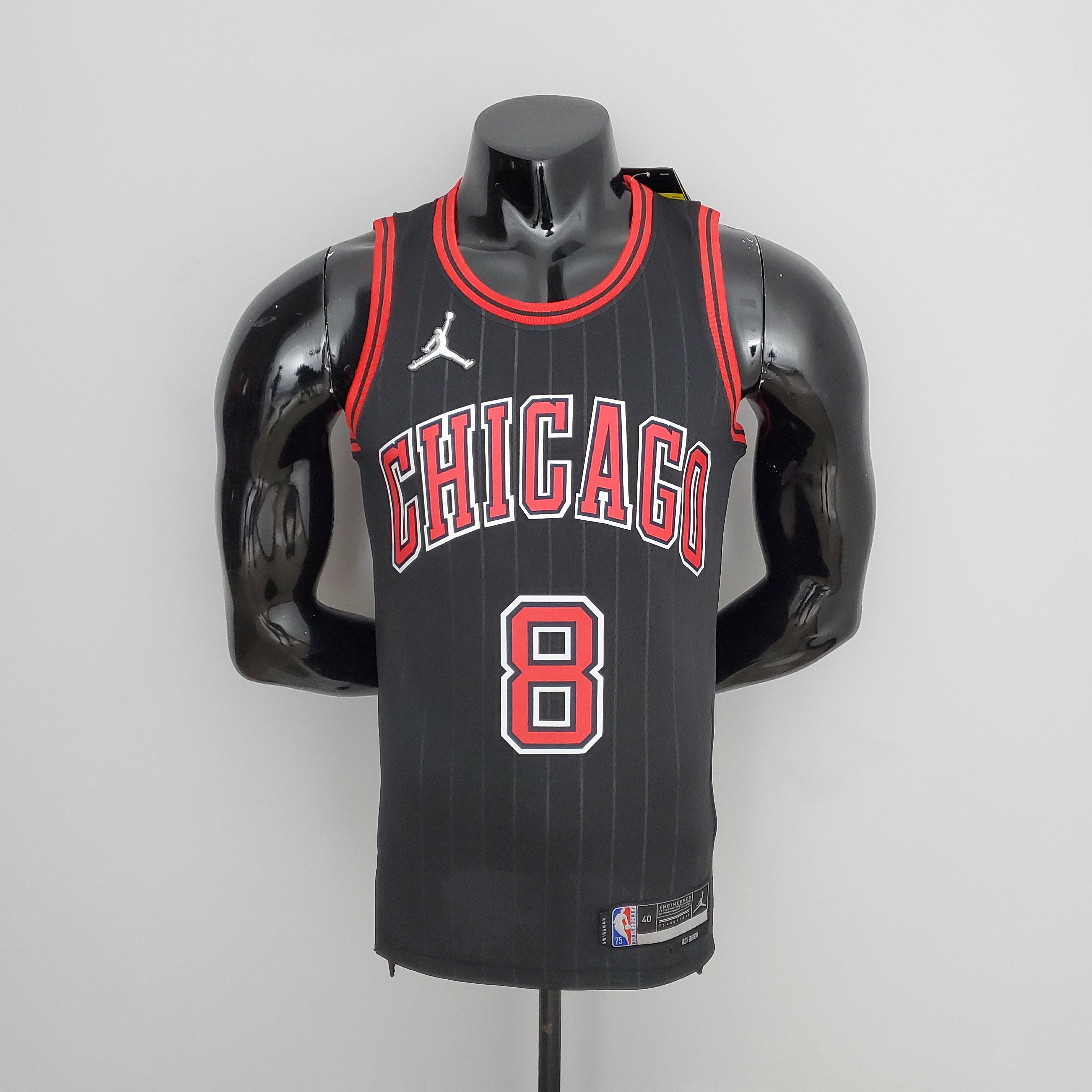 75th Anniversary LaVine#8 Bulls Flyers Black NBA Jersey S-XXL