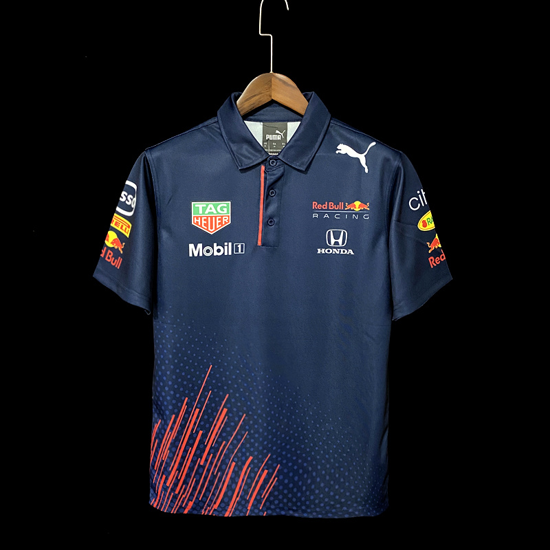 F1 Red Bull round neck racing POLO-5xl