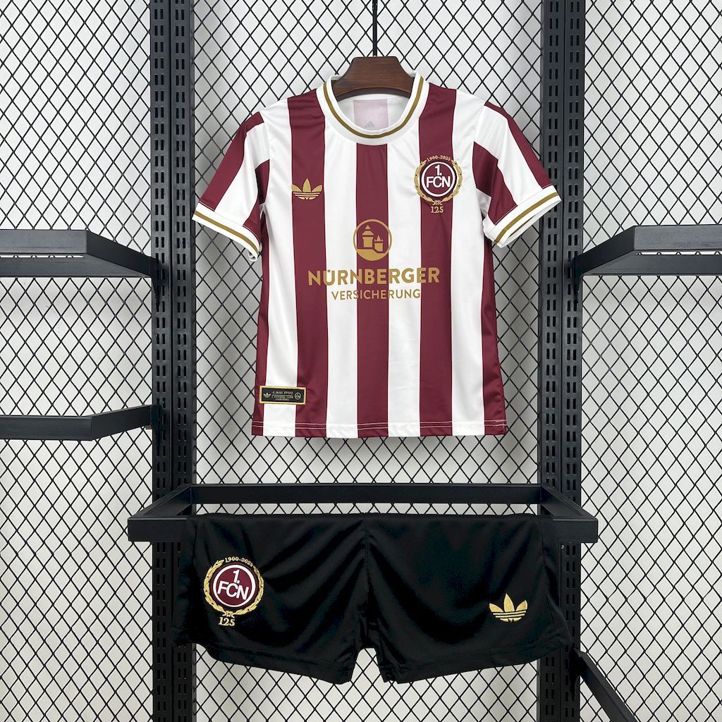 1. FC Nurnberg 2025/26 125th Anniversary Kids Kit