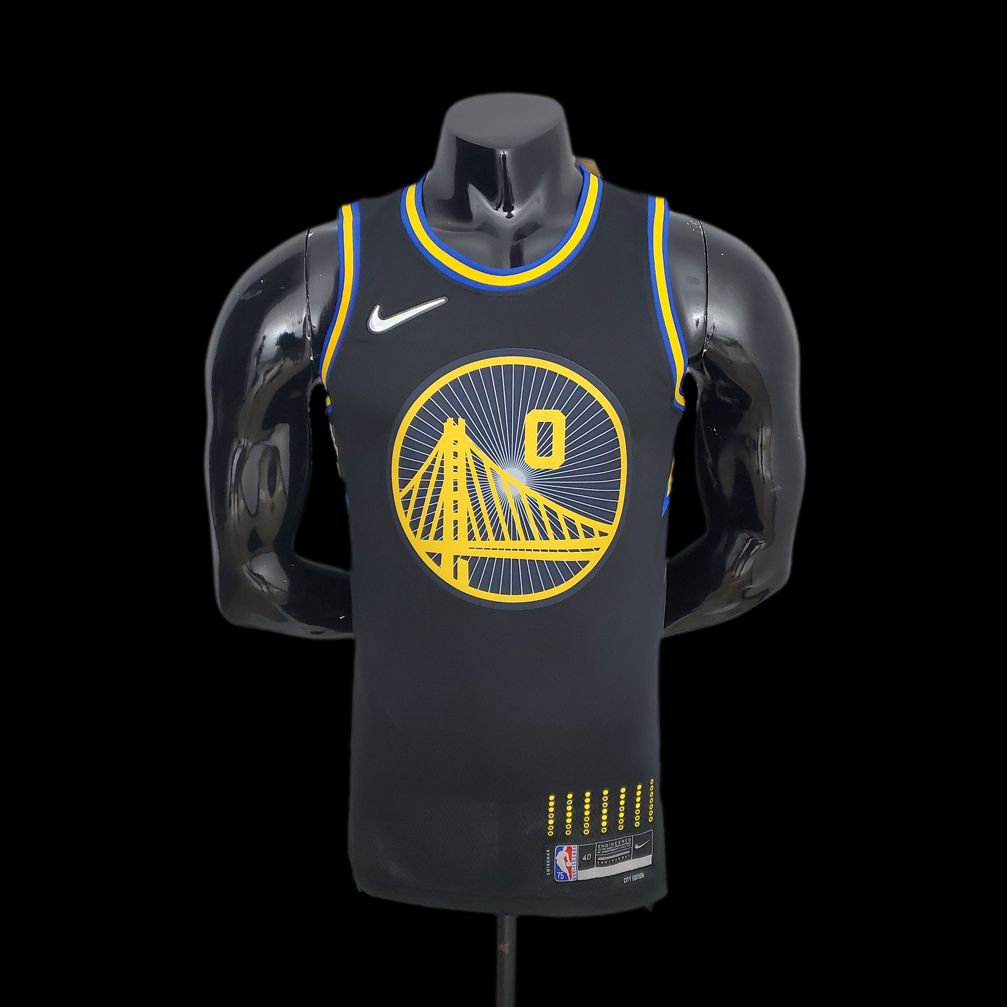 2022 Season Payton II#0 Warriors City Edition Black NBA Jersey S-XXL