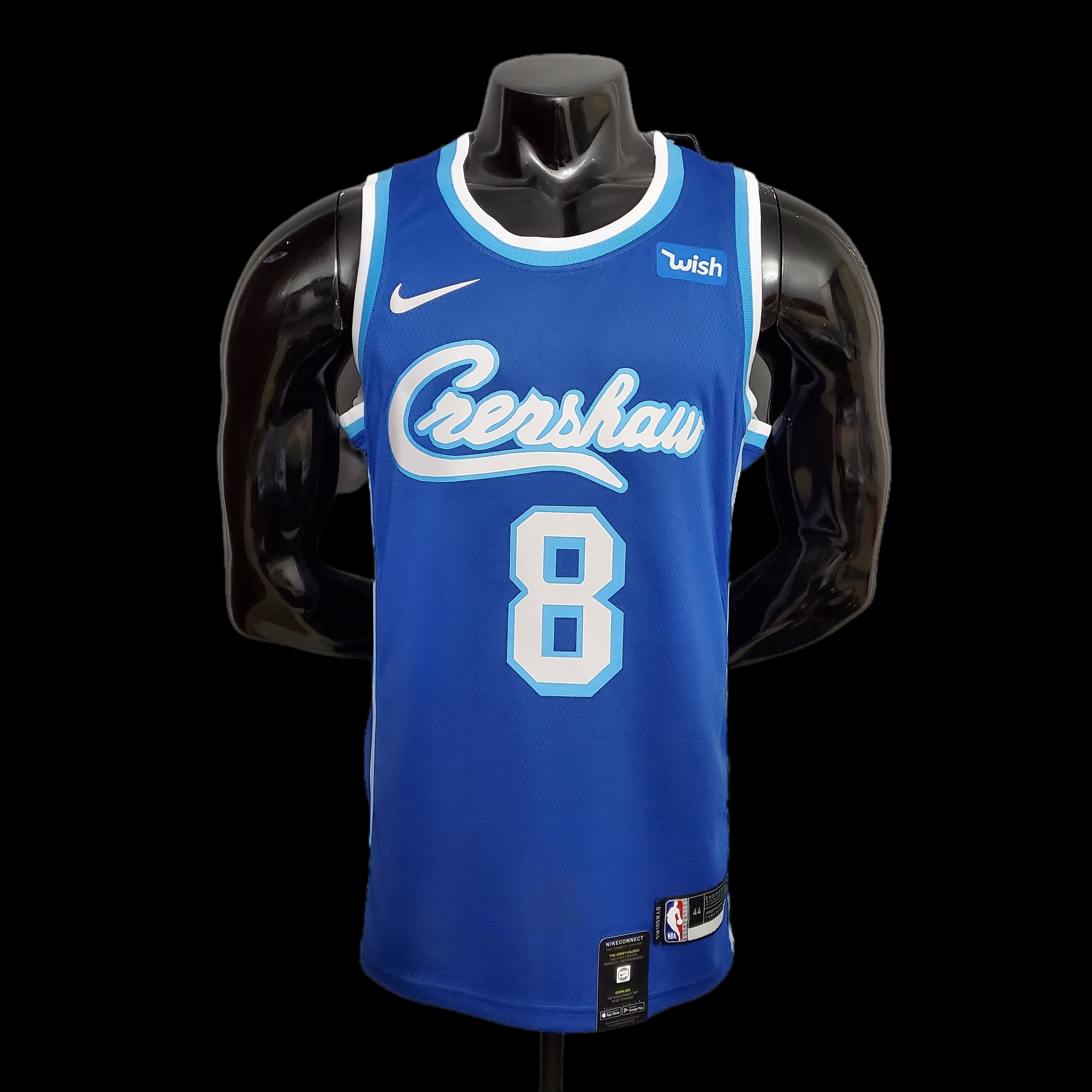 new Bryant #8 Lakers black NBA jersey Size:XS-XXL Nike connect recognition