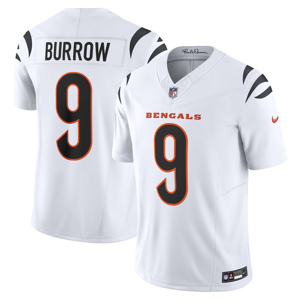 Mens Cincinnati Bengals Joe Burrow Nike White Vapor F.U.S.E. Limi.jpg