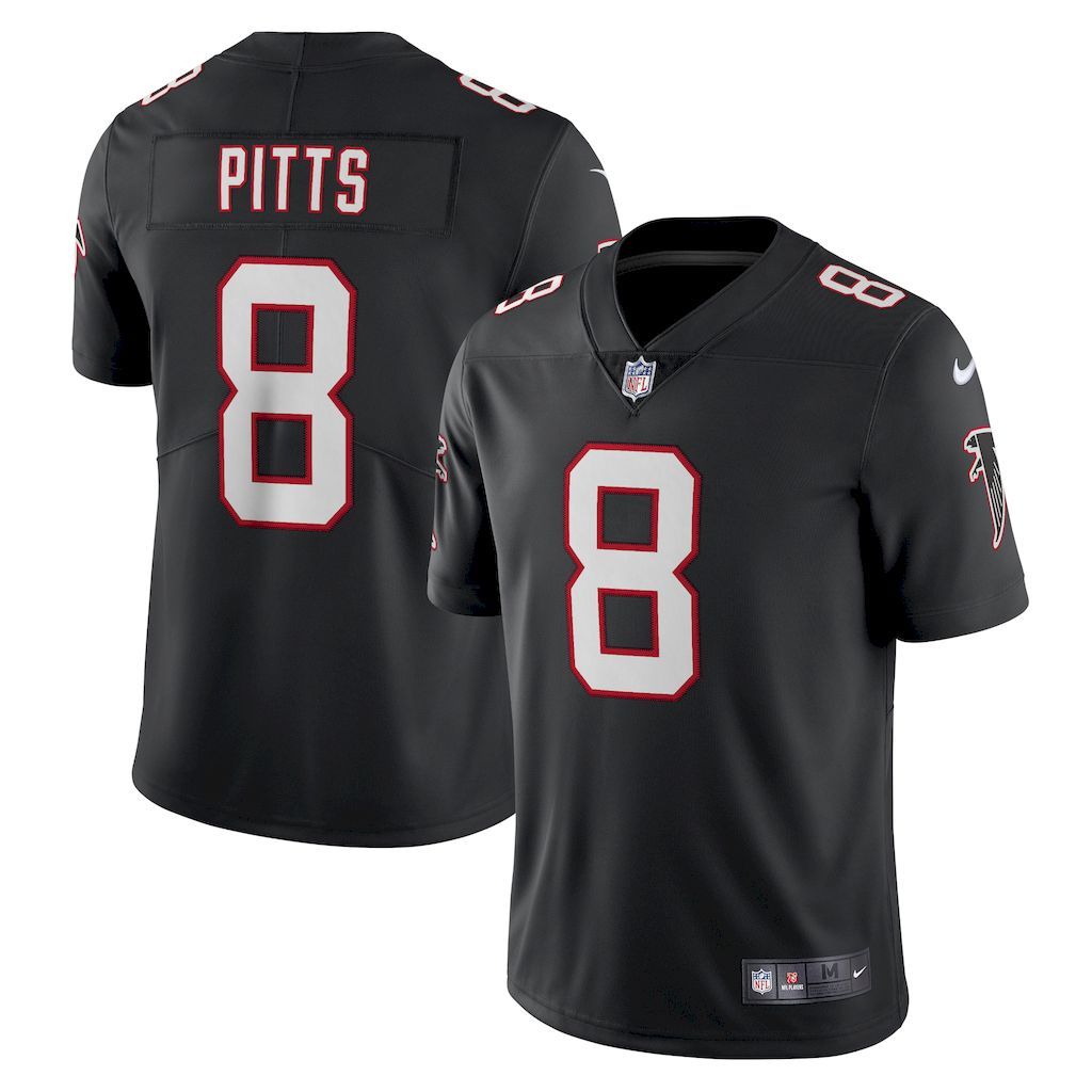 Mens Atlanta Falcons Kyle Pitts Nike Black Alternate Vapor Limite.jpg