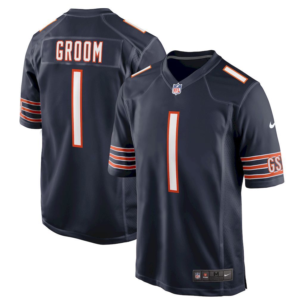 Mens Chicago Bears Number 1 Groom Nike Navy Game Jersey.jpg