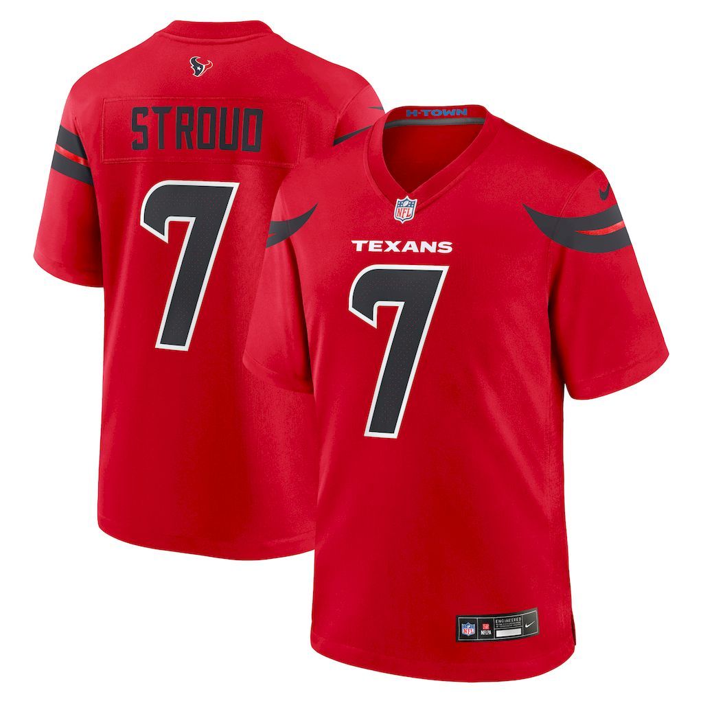 Mens Houston Texans C.J. Stroud Nike Red Alternate Game Jersey.jpg