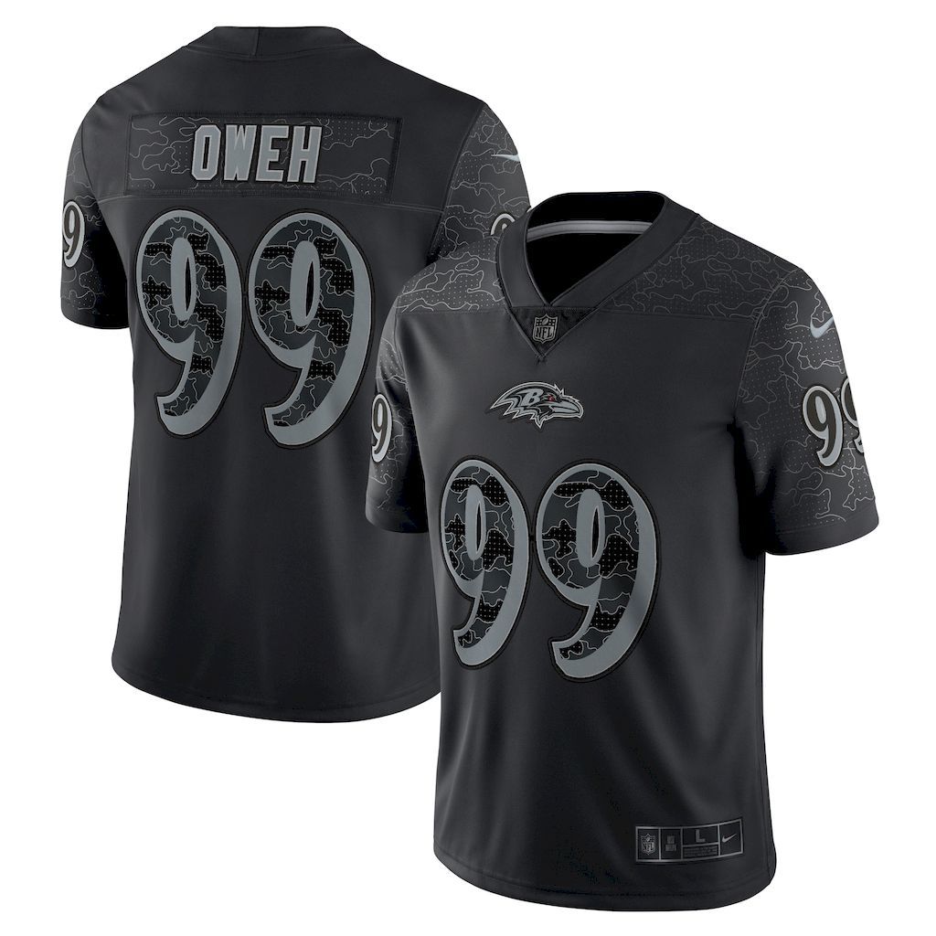Mens Baltimore Ravens Odafe Oweh Nike Black RFLCTV Limited Jersey.jpg