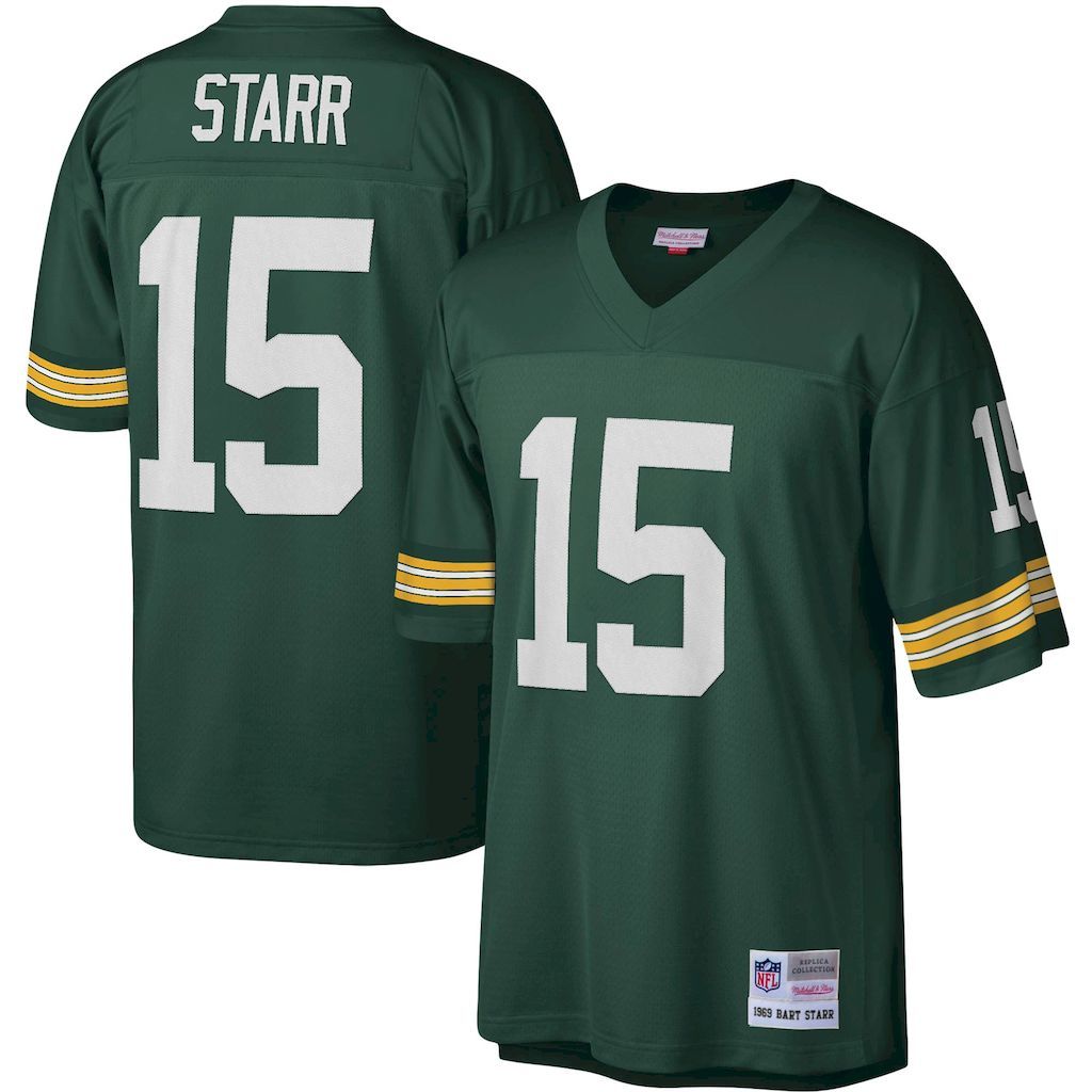 Mens Green Bay Packers Bart Starr Mitchell  Ness Green Legacy Rep.jpg