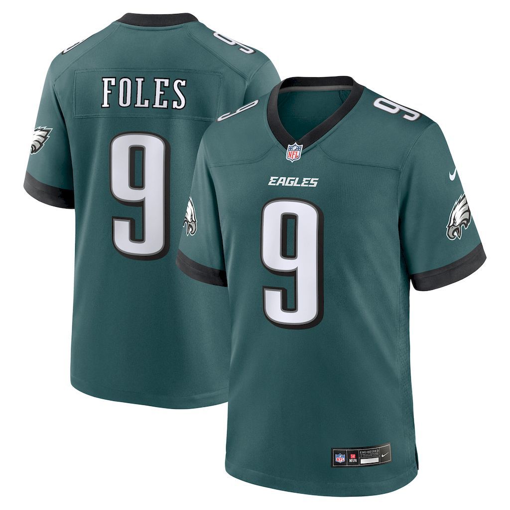 Mens Philadelphia Eagles Nick Foles Nike Midnight Green Team Reti.jpg