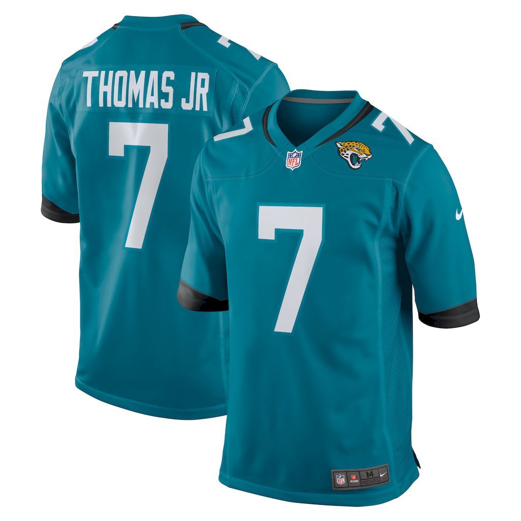 Mens Jacksonville Jaguars Brian Thomas Jr Nike Teal 2024 NFL Draf.jpg