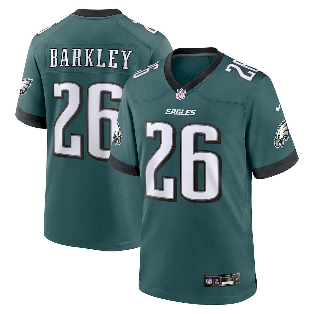 Mens Philadelphia Eagles Saquon Barkley Nike Midnight Green Game.jpg