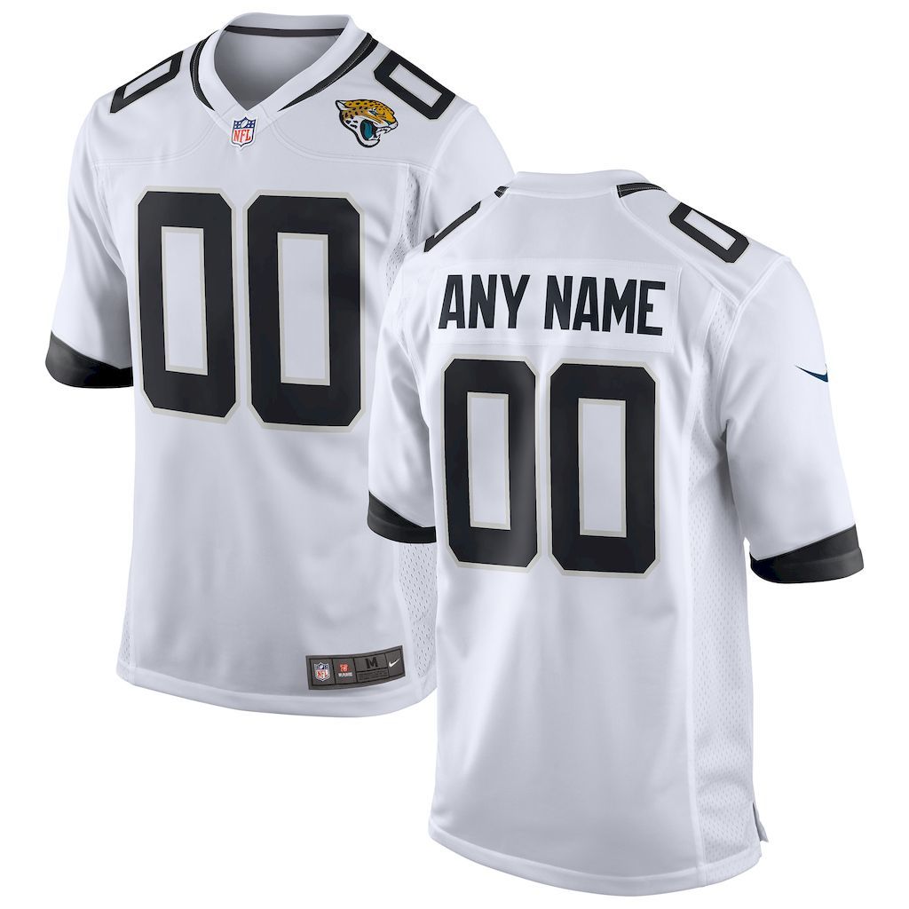 Mens Jacksonville Jaguars Nike White Custom Game Jersey.jpg