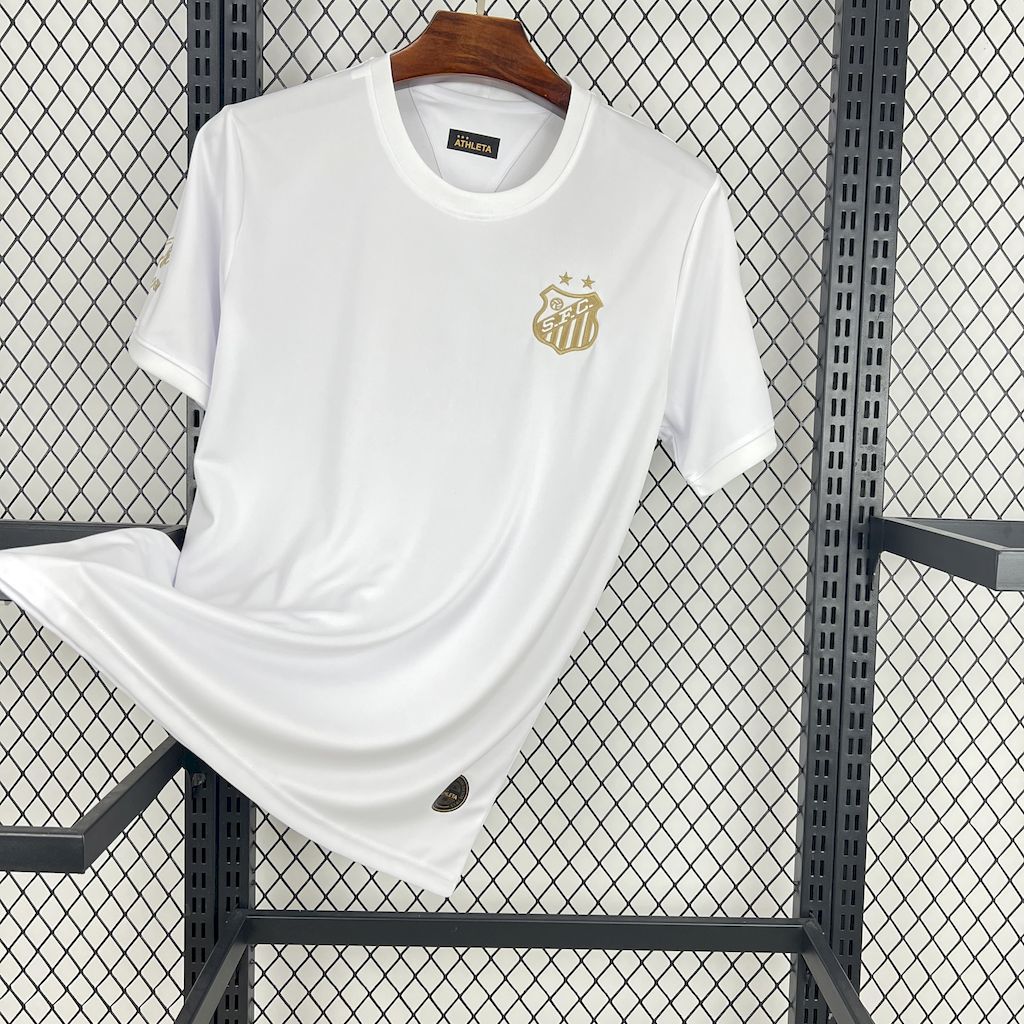 Santos 2025/26 Pele 1.000 GOLS White Jersey