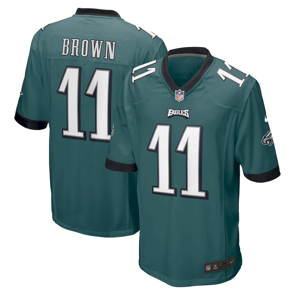 Mens Philadelphia Eagles A.J. Brown Nike Midnight Green Player Ga.jpg