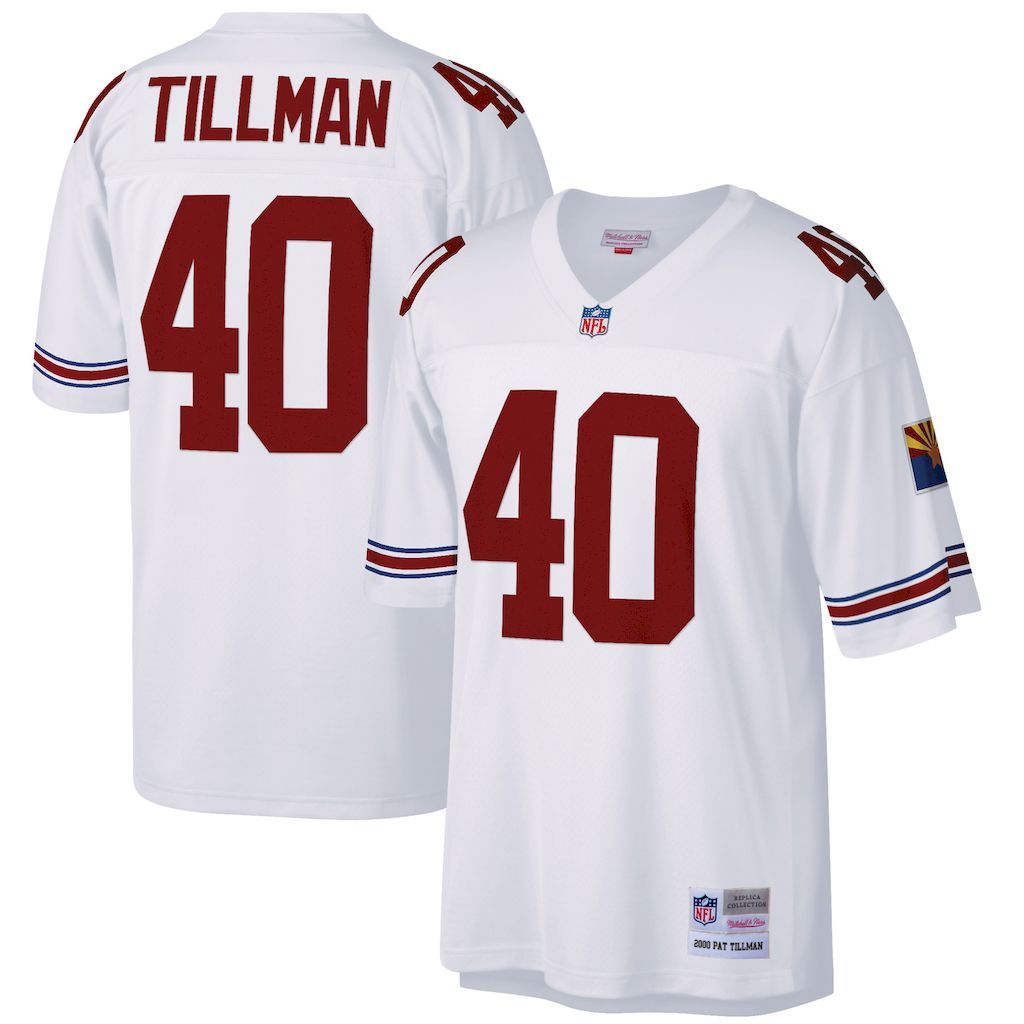 Mens Arizona Cardinals Pat Tillman Mitchell  Ness White Big  Tall.jpg