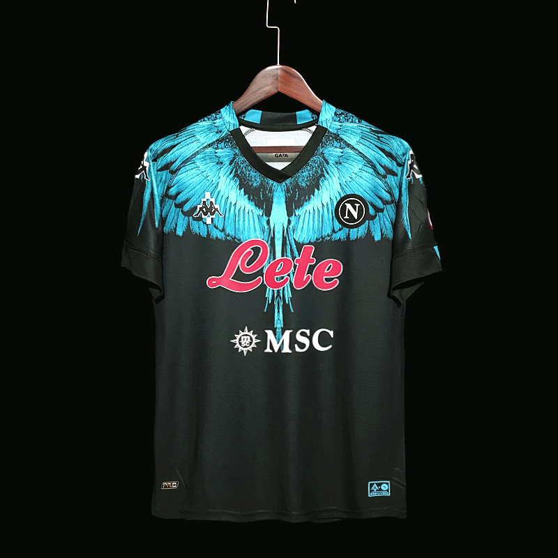 Kappa × Marcelo Burlon × Naples Joint Edition Black S-2XL