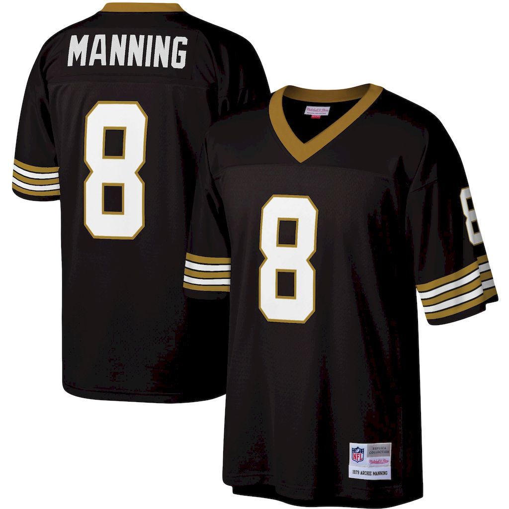 Mens New Orleans Saints Archie Manning Mitchell  Ness Black Legac.jpg