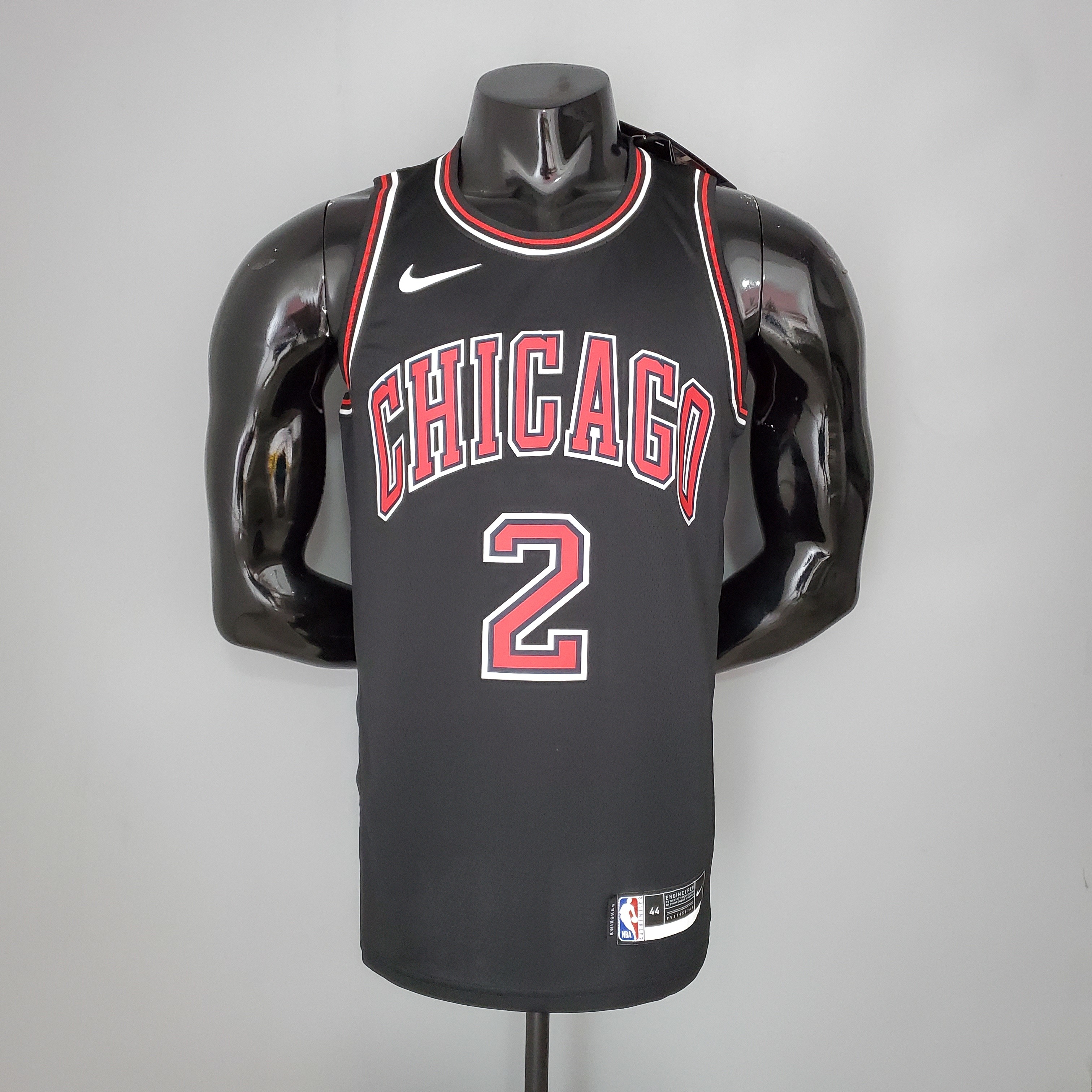 BALL#2 Chicago Bulls black NBA jersey Size S-XXL