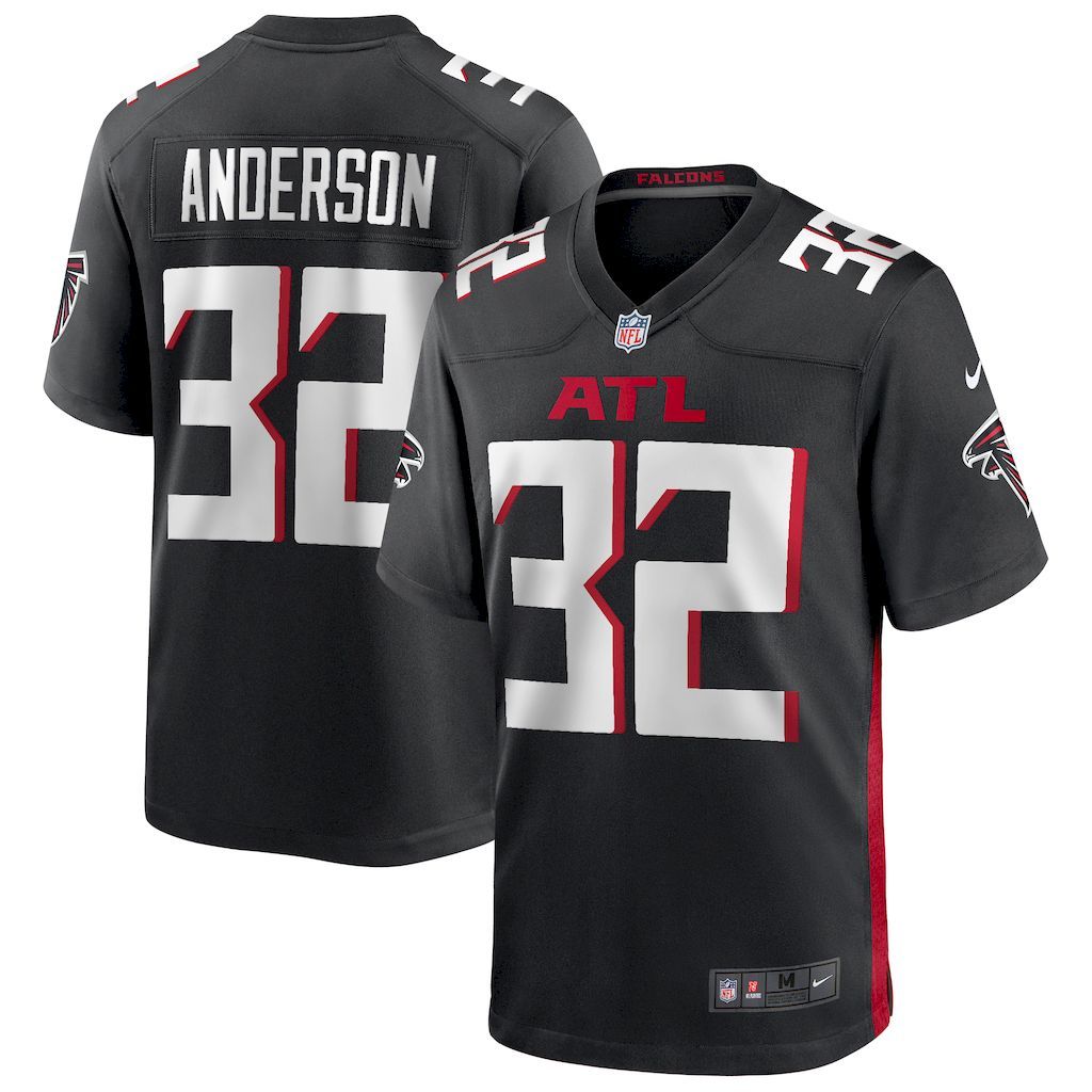 Mens Atlanta Falcons Jamal Anderson Nike Black Game Retired Playe.jpg
