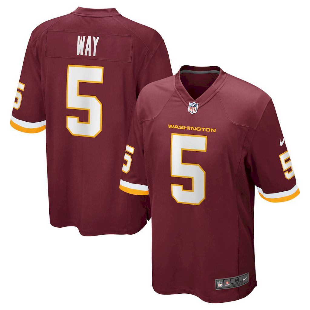 Mens Washington Football Team Tress Way Nike Burgundy Game Jersey.jpg