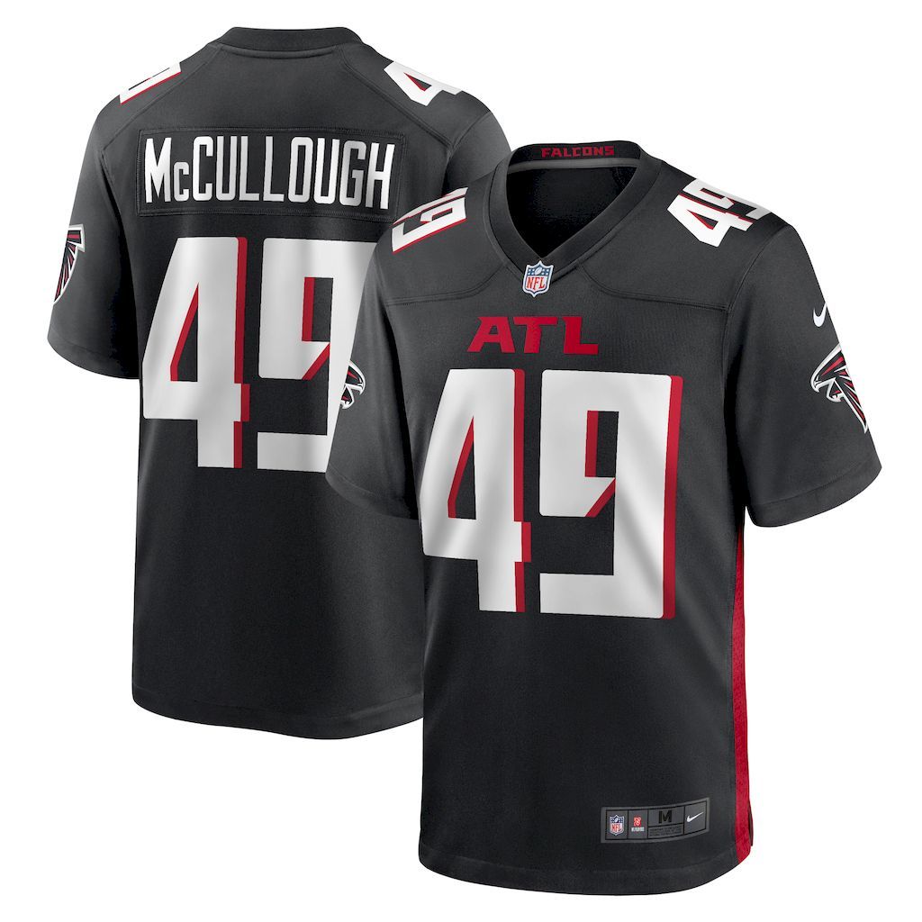 Mens Atlanta Falcons Liam McCullough Nike  Black Team Game Jersey.jpg