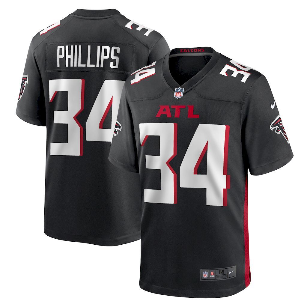 Mens Atlanta Falcons Clark Phillips III Nike  Black Team Game Jer.jpg