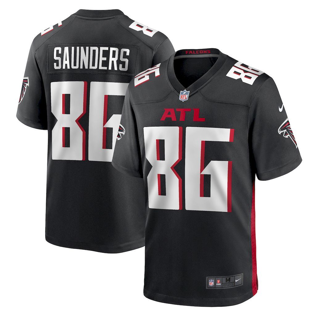 Mens Atlanta Falcons CJ Saunders Nike  Black Team Game Jersey.jpg