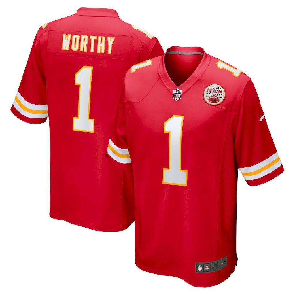 Mens Kansas City Chiefs Xavier Worthy Nike Red 2024 NFL Draft Fir.jpg
