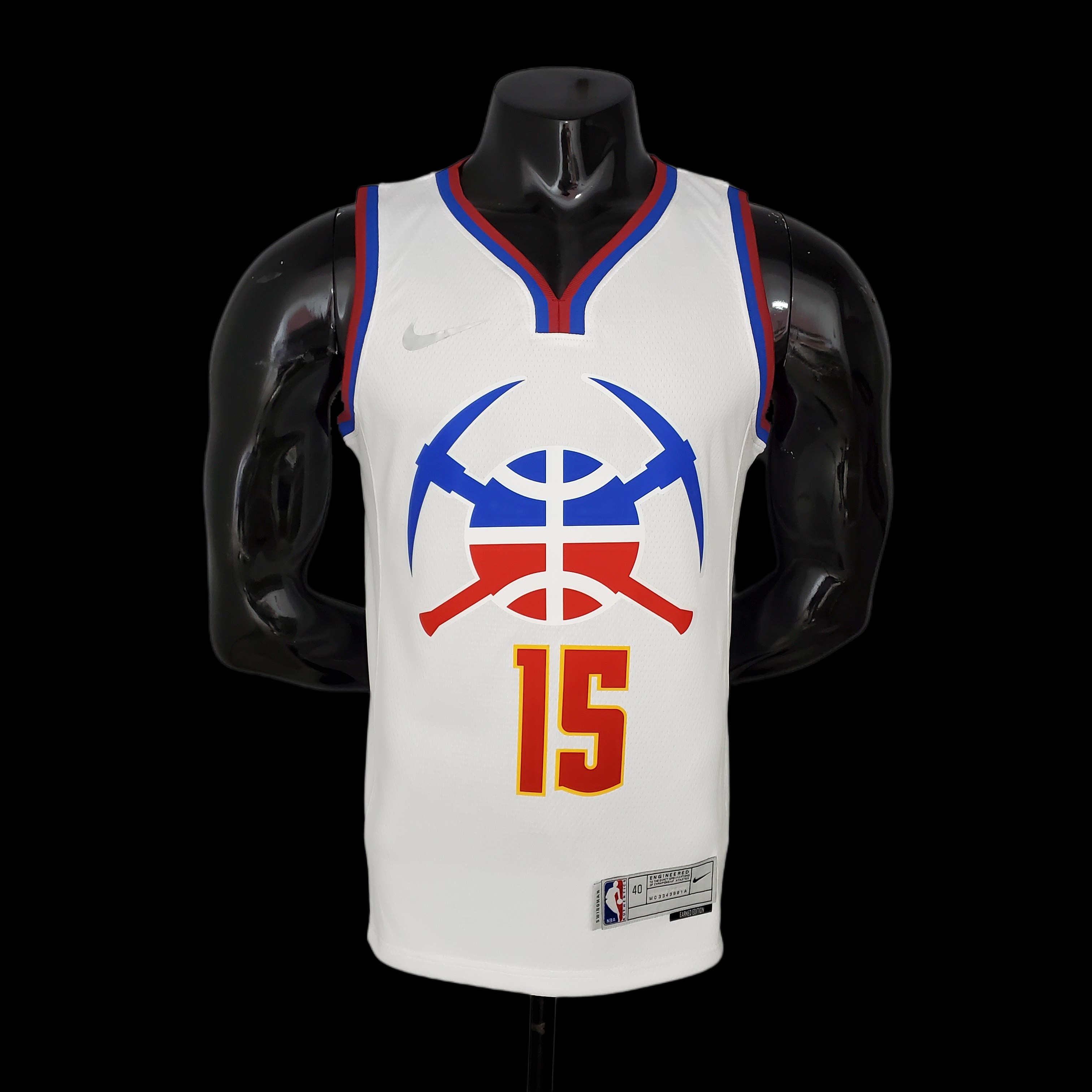 2021 JOKIC#15 Nuggets Bonus Edition White NBA Jersey S-XXL