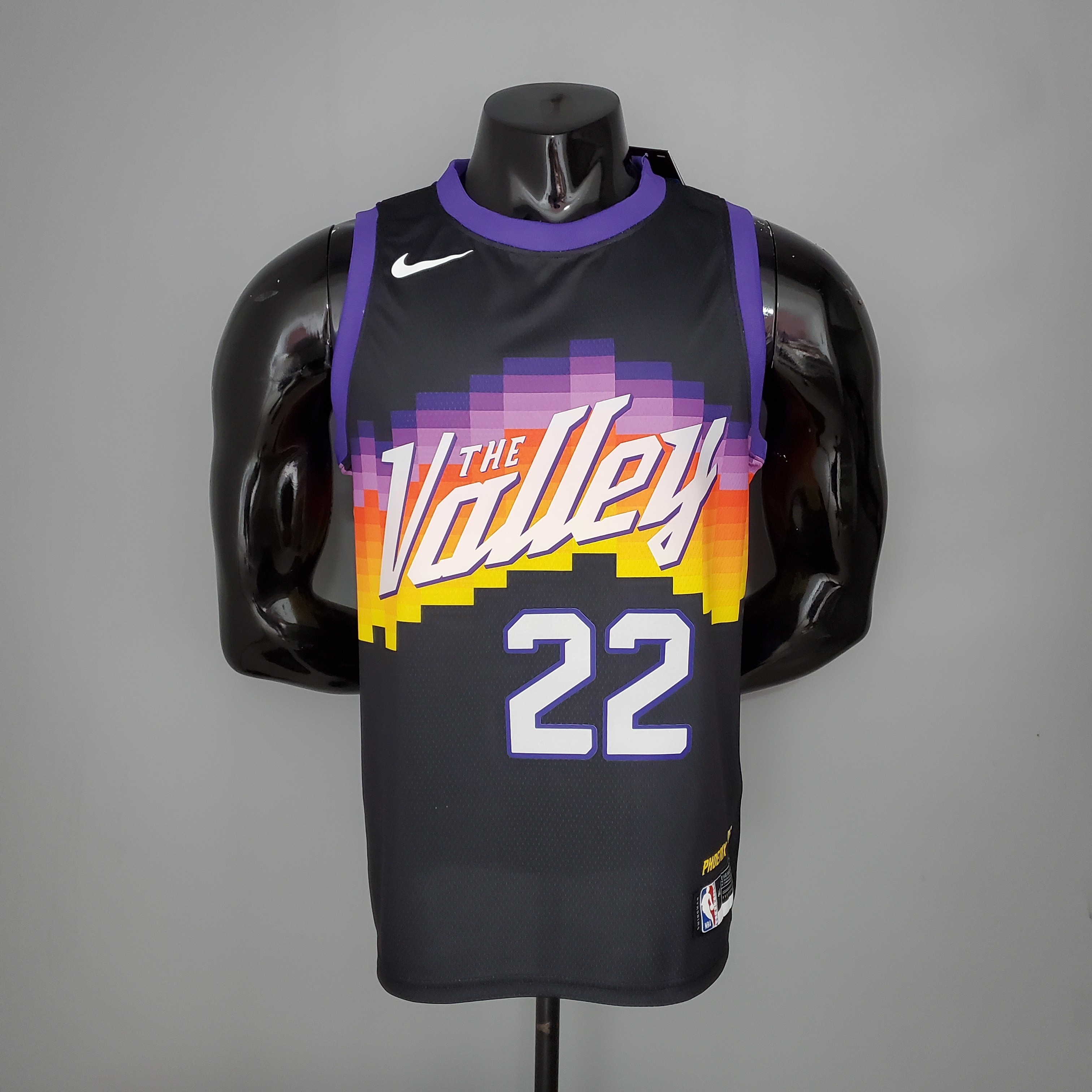 New AYTON#22 Suns City Edition Black NBA Jersey S-XXL