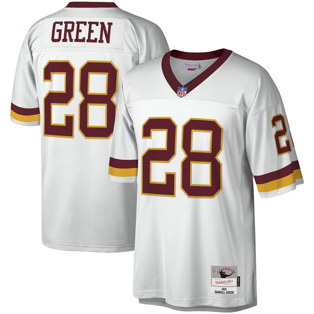Mens Washington Football Team Darrell Green Mitchell  Ness White.jpg