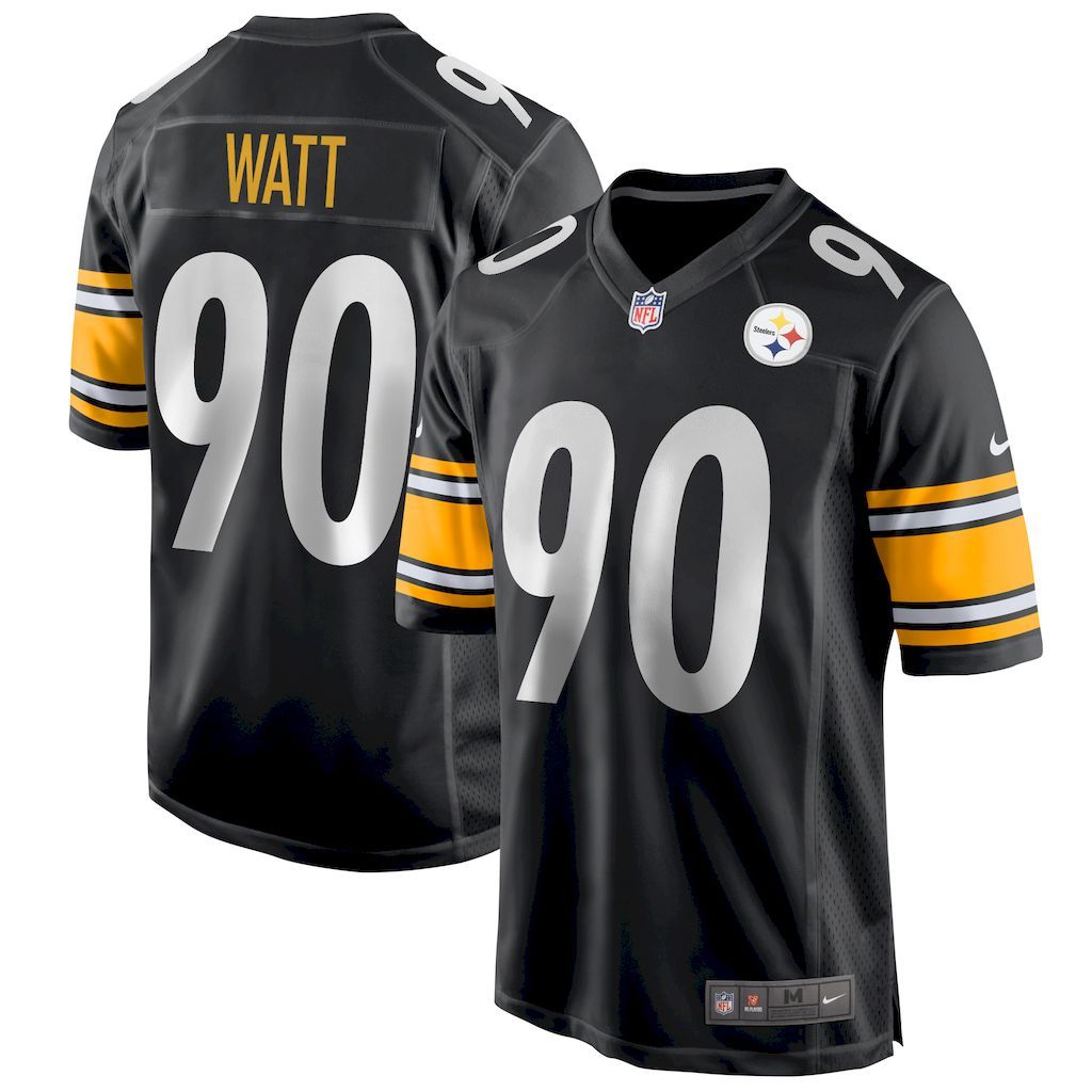 Mens Pittsburgh Steelers T.J. Watt Nike Black Game Jersey.jpg