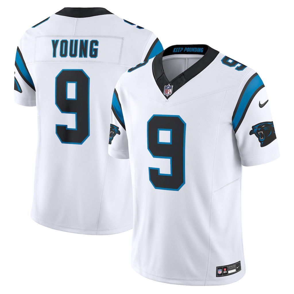 Mens Carolina Panthers Bryce Young Nike White  Vapor F.U.S.E. Lim.jpg