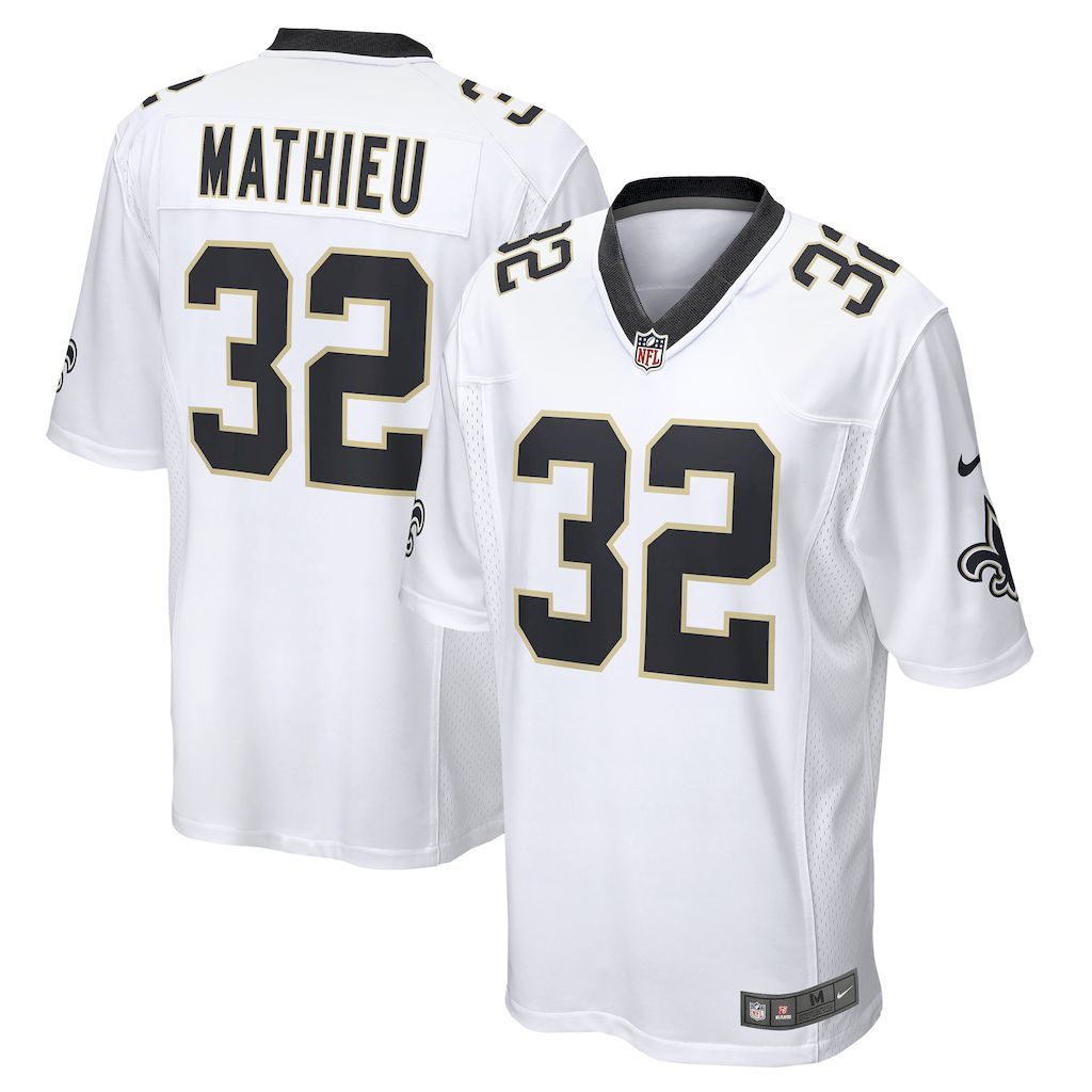 Mens New Orleans Saints Tyrann Mathieu Nike White Game Jersey.jpg