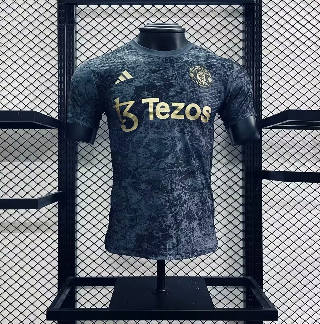 Manchester United 2024/25 Stone Roses Pre-Match Jersey Player Version