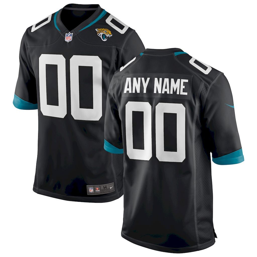 Mens Jacksonville Jaguars Nike Black Custom Game Jersey.jpg