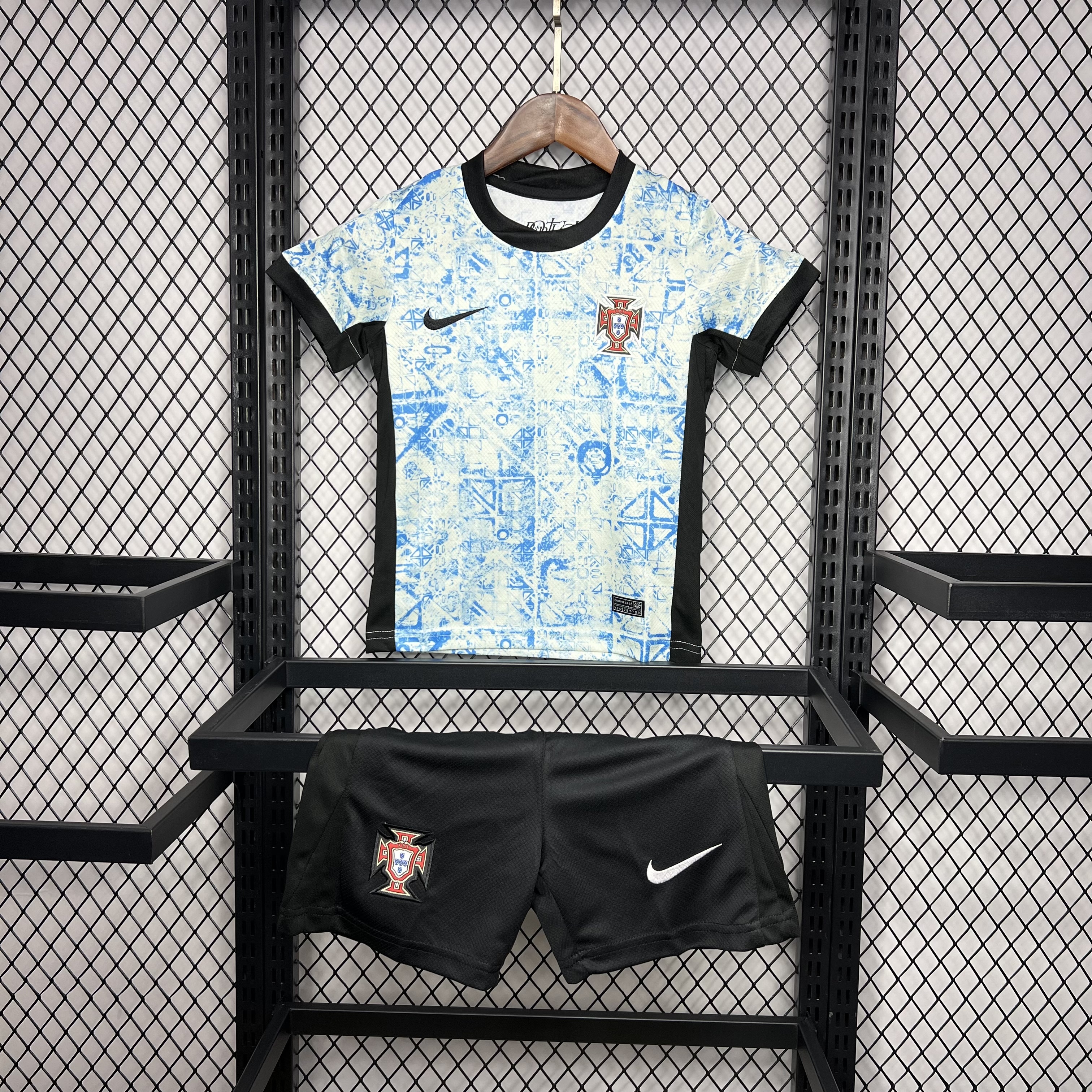 Portugal 2024/25 Euro Away Kids Kit
