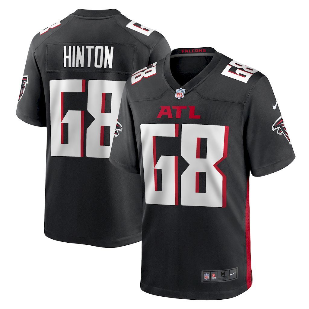 Mens Atlanta Falcons Kyle Hinton Nike  Black Team Game Jersey.jpg