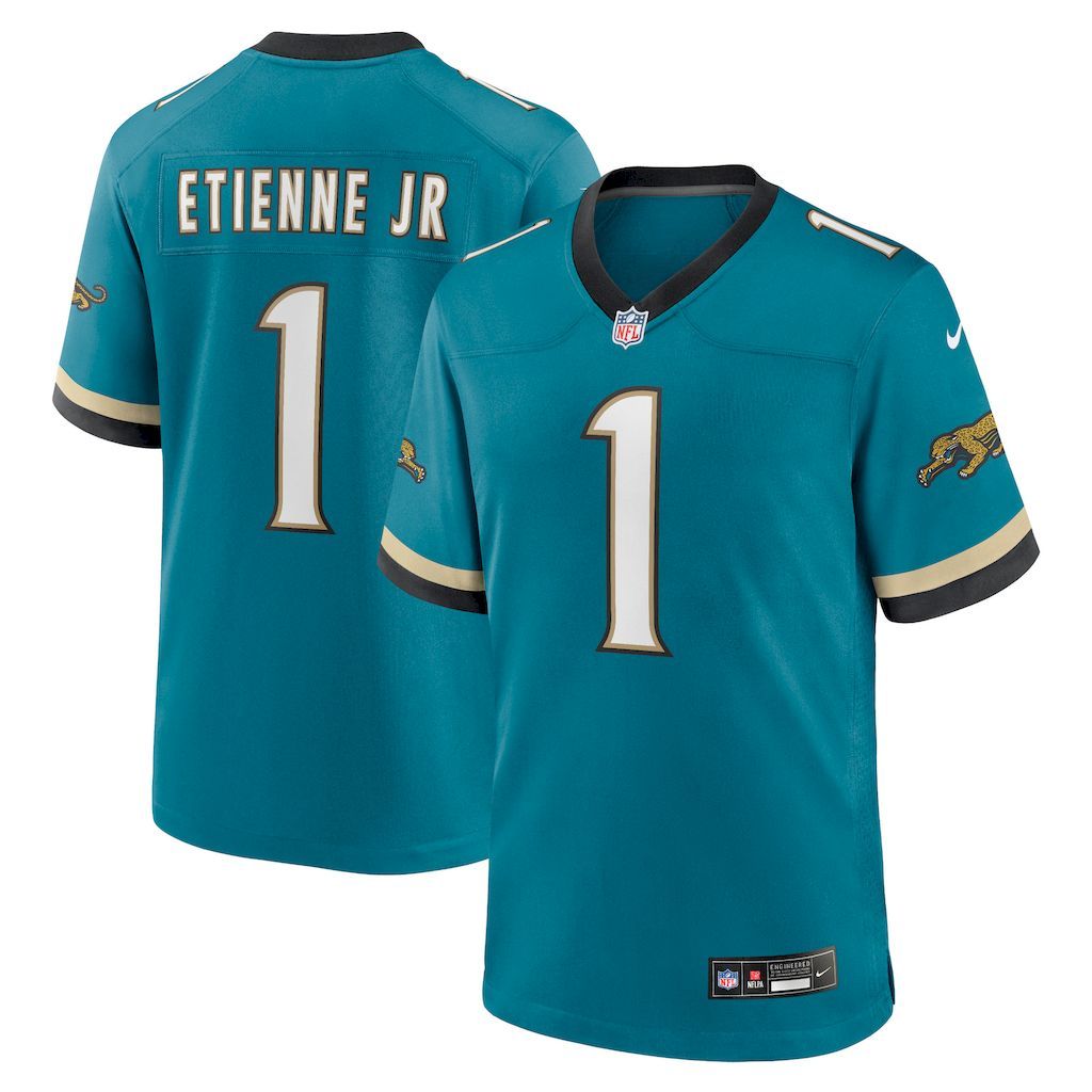 Mens Jacksonville Jaguars Travis Etienne Jr Nike Teal Prowler Thr.jpg